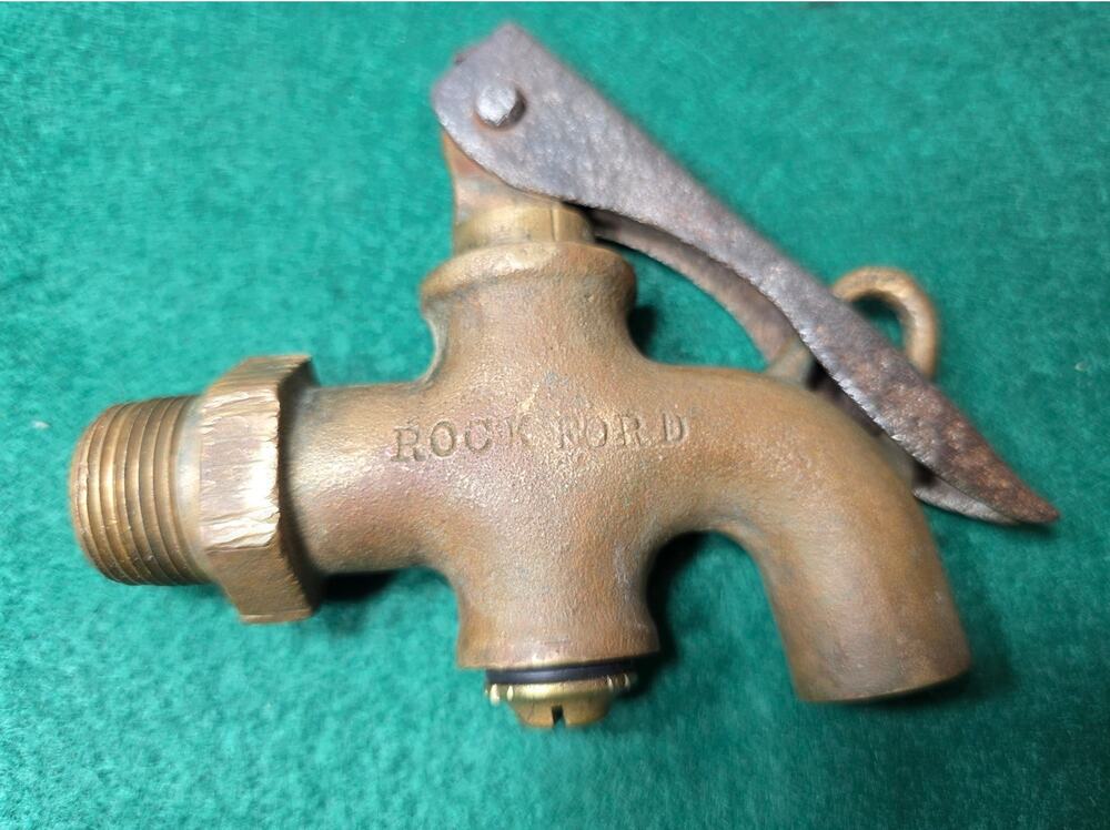 Vintage Rockford brass oil barrel nozzle.